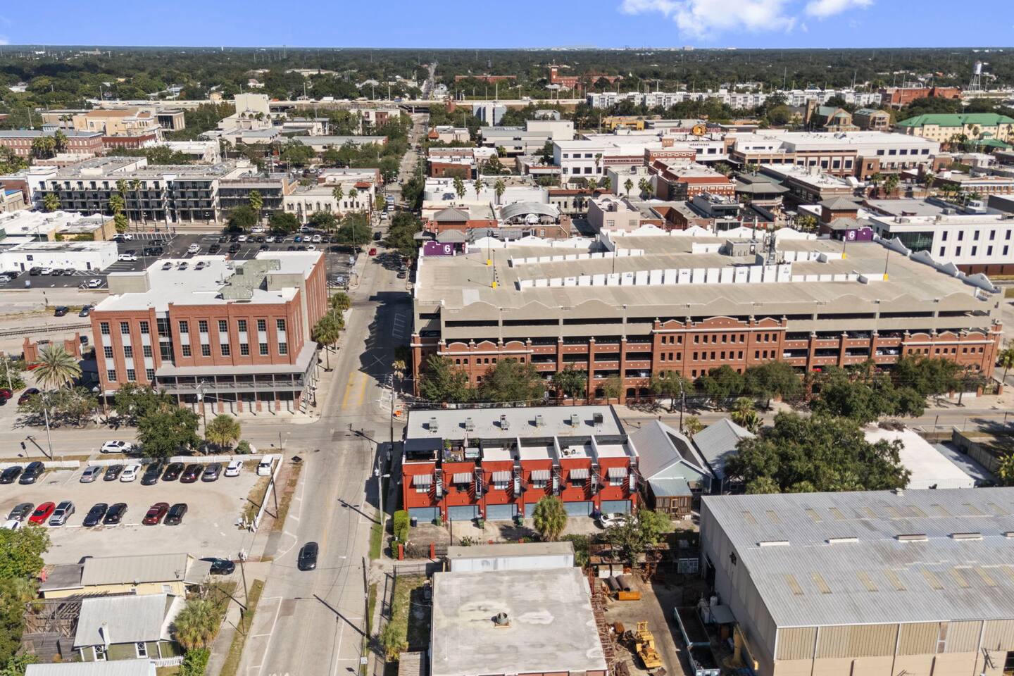 Aerial of Urban Perch in the heart of historic Ybor City